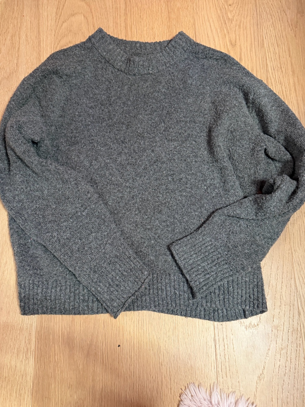 American Eagle Outfitters Dark Charcoal Knit Sweater